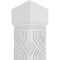Ekena Millwork Craftsman Classic Square Non-Tapered Atlas Fretwork Column w/ Mission Capital & Mission Base CC1210ENATLMIMI - alternate 3
